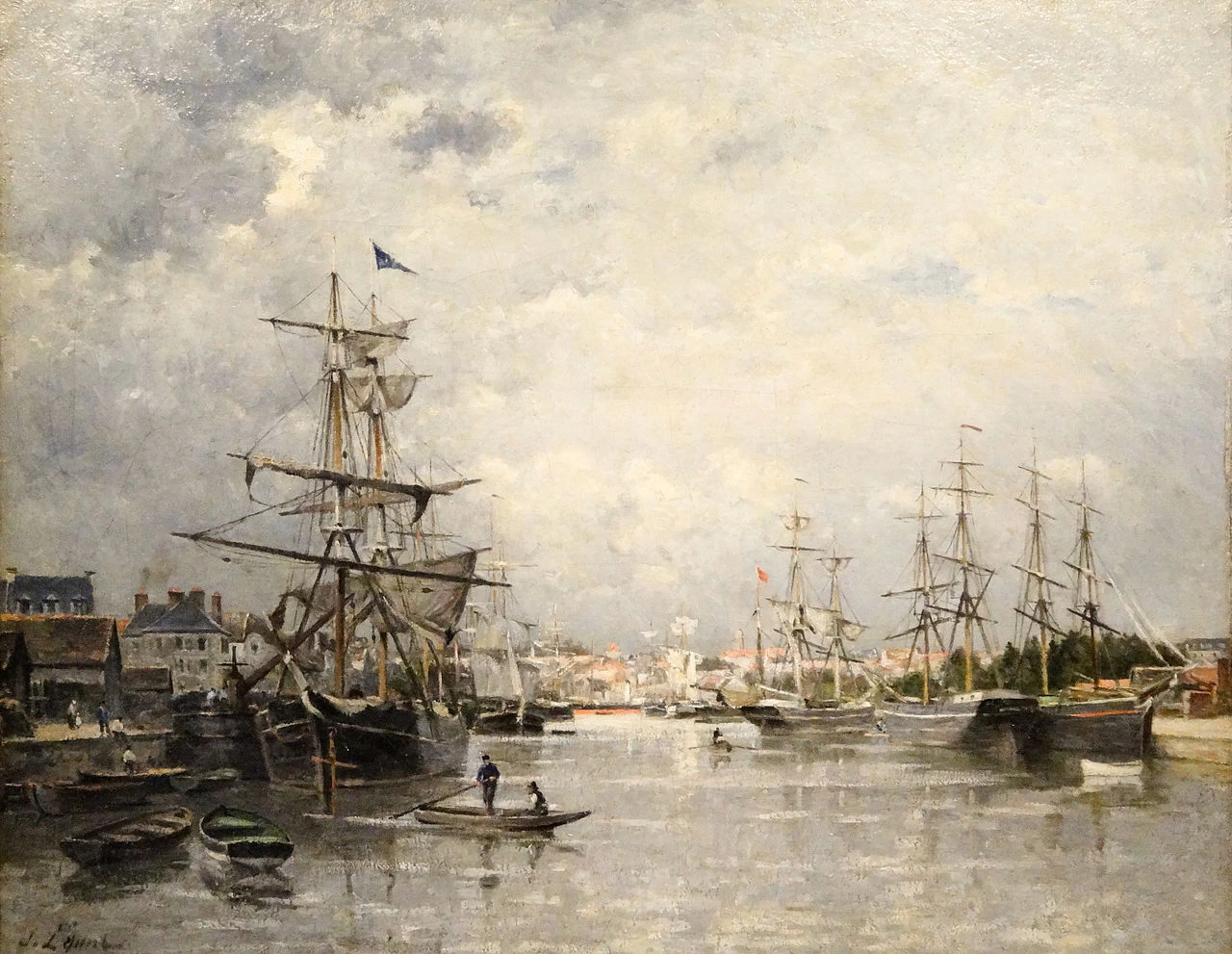 Il porto a Caen - Musee beaux arts Caen